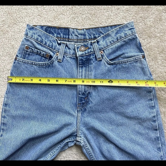 Vintage Levi's 512 High Waist Rise Tapered Leg Jeans Size 7 Long - Picture 12 of 16